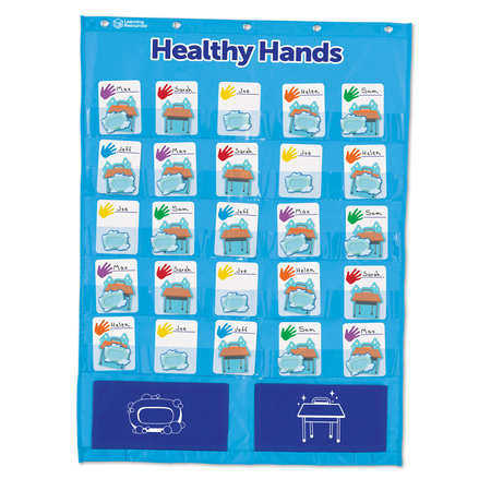 Learning Resources Healthy Hands Pocket Chart 4364